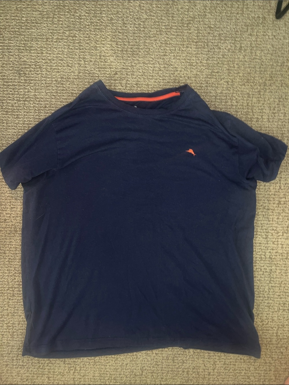 Tommy Bahama navy orange t shirt